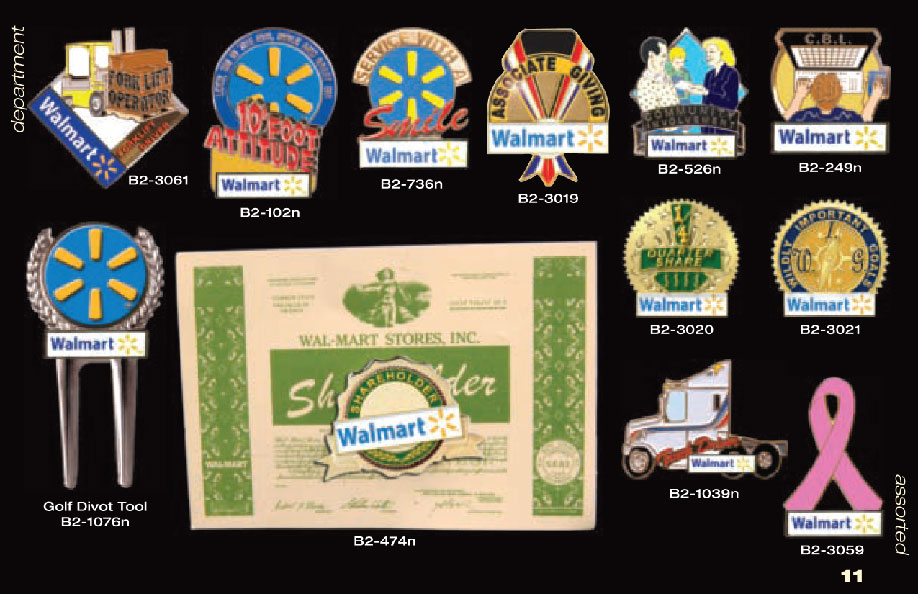 WalMart pins